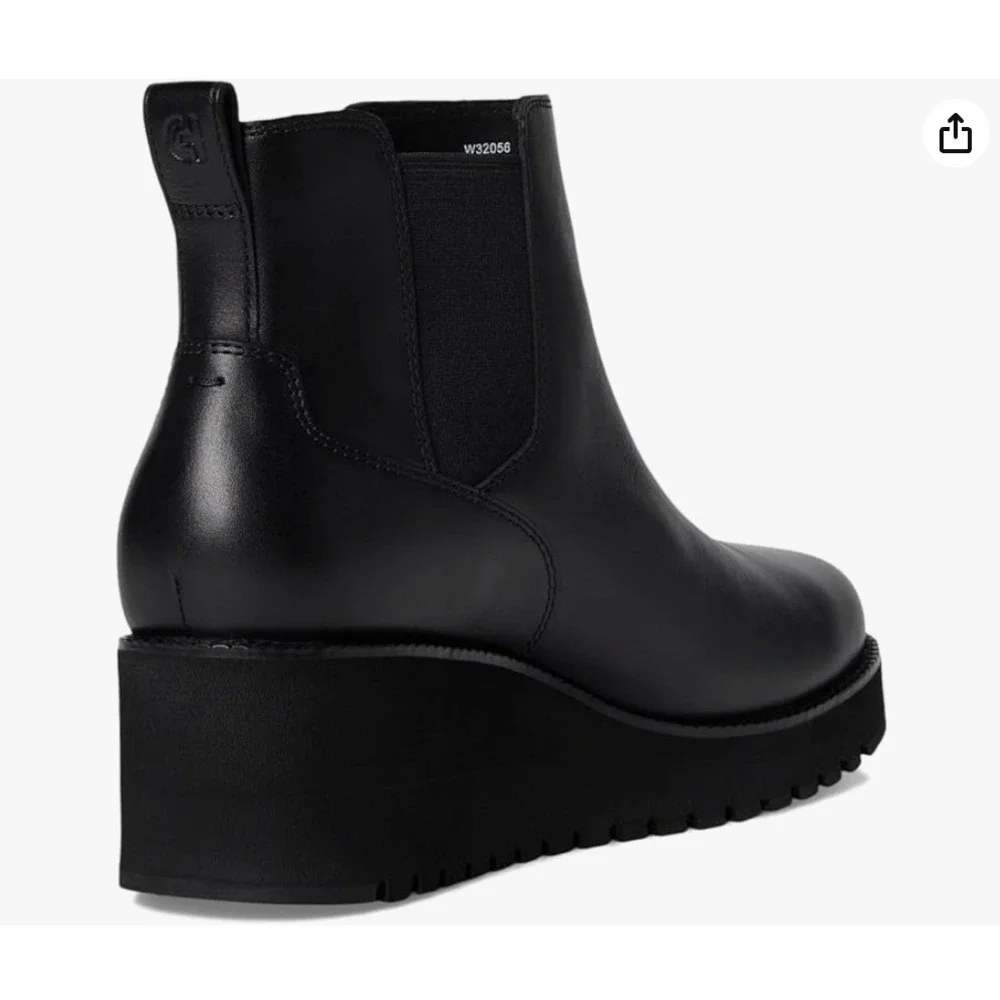 Cole Haan Size 9.5 N Narrow Black Leather Waterproof Boots NEW ZeroGrand $279‎